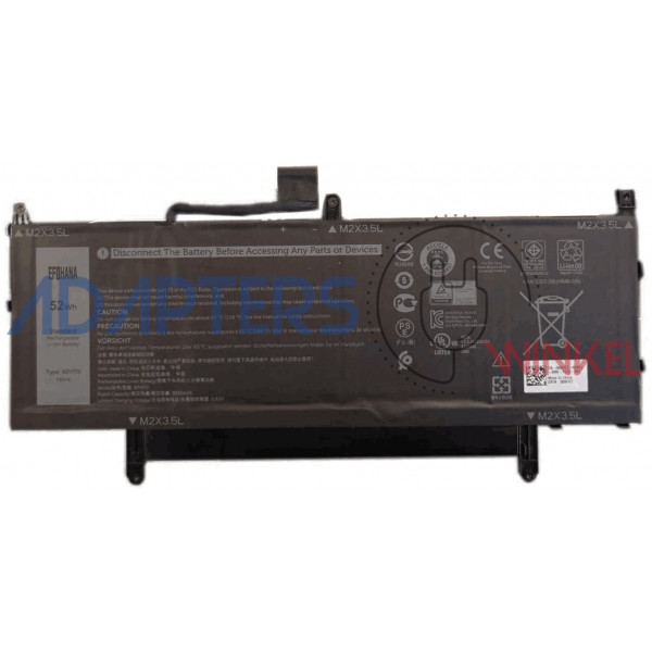 Dell N7HT0 08NFCJ 0HYMNG HYMNG 8NFCJ batterij 52wh