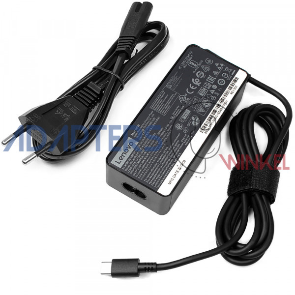 65W ThinkPad X1 Carbon (6th Gen) 20KH007AMH Oplader USB-C Adapter Origineel