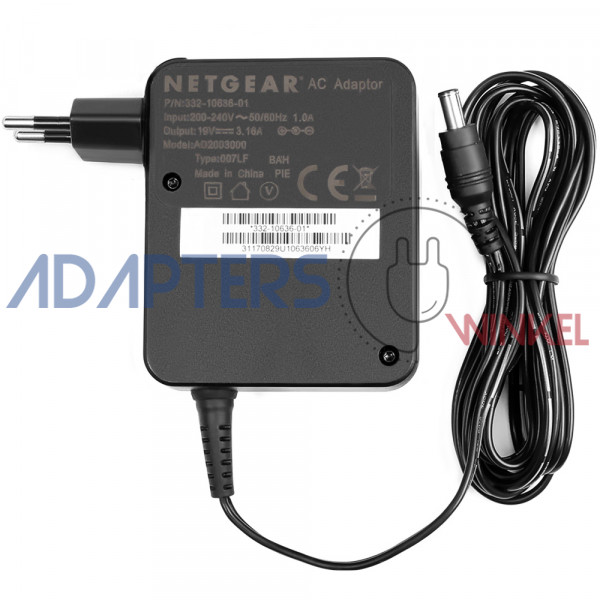 ]Netgear EX8000 EX8000-100NAS Oplader Adapter 19V 3,16A