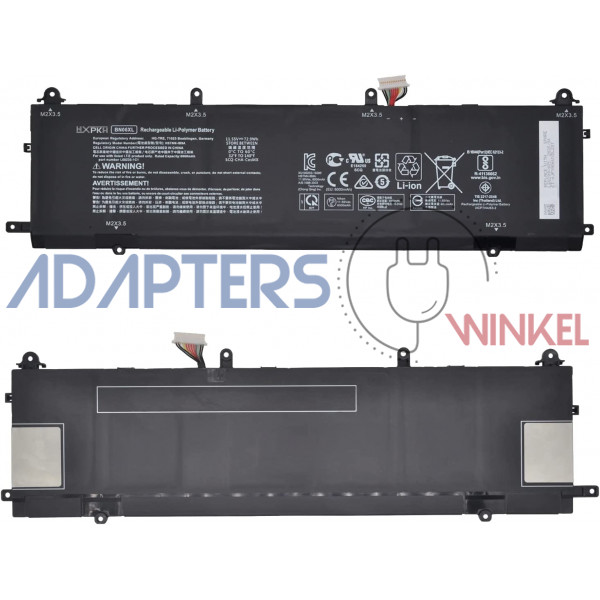 72,9Wh HP Spectre x360 Convertible 15-eb1071ms 15-eb1097nr batterij