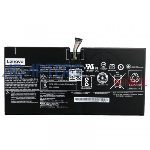 41wh Lenovo L15M4PC3 5B10L72502 batterij