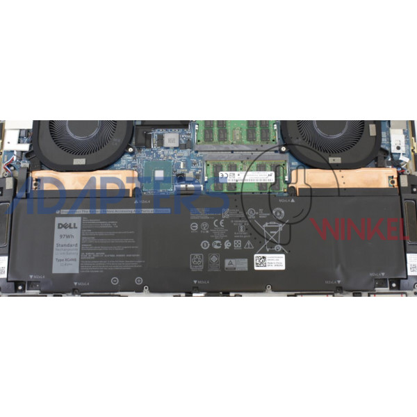 97Wh Dell XPS 15 9510 3.5K OLED RTX 3050 Ti batterij