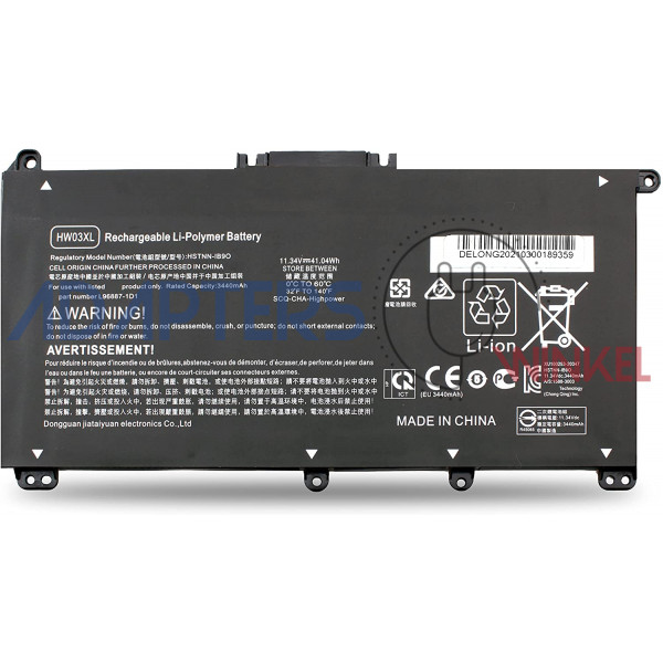 41Wh HP HSTNN-DB9Y L96887-2B1 batterij